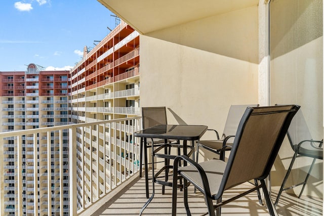 view of balcony