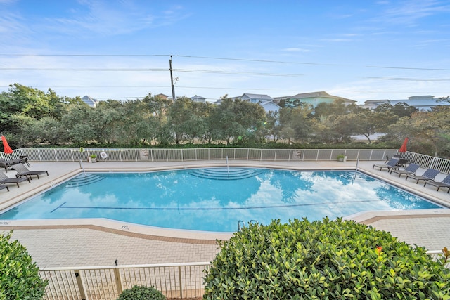 view of pool with a patio area