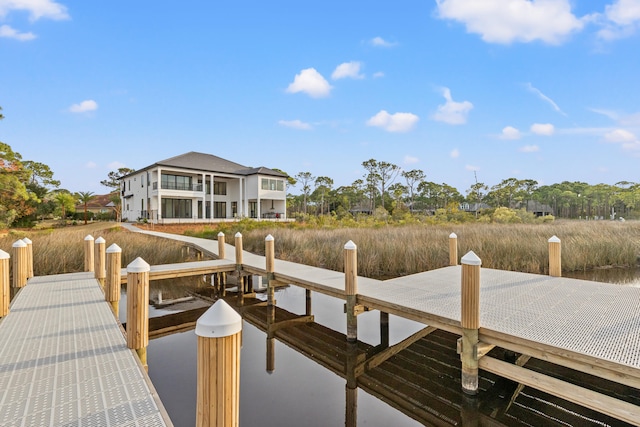 view of dock