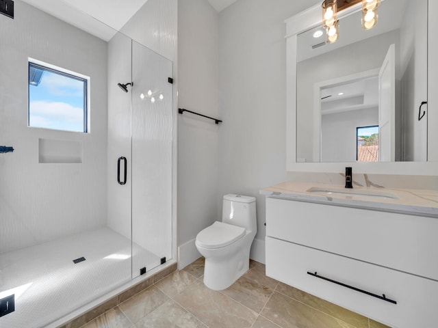 330 Kelly Plantation Dr, Destin, FL 32541 - bathroom with vanity, toilet, and a shower stall