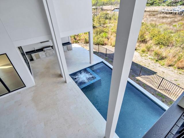 330 Kelly Plantation Dr, Destin, FL 32541 - view of pool featuring an outdoor kitchen and a patio area