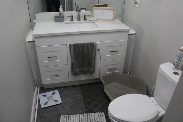 106 Star Dr Unit A, B, C, Fort Walton Beach, FL 32547 - bathroom featuring oversized vanity, toilet, and tile flooring