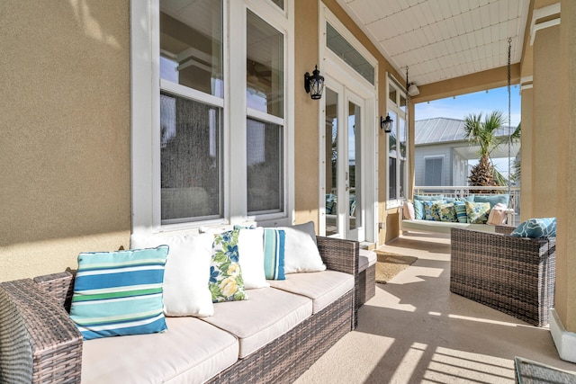 view of patio with outdoor lounge area