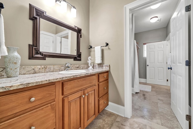 bathroom featuring vanity