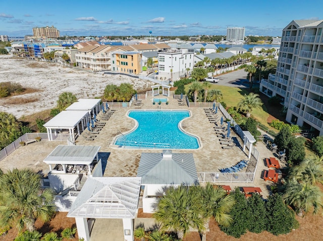 birds eye view of property