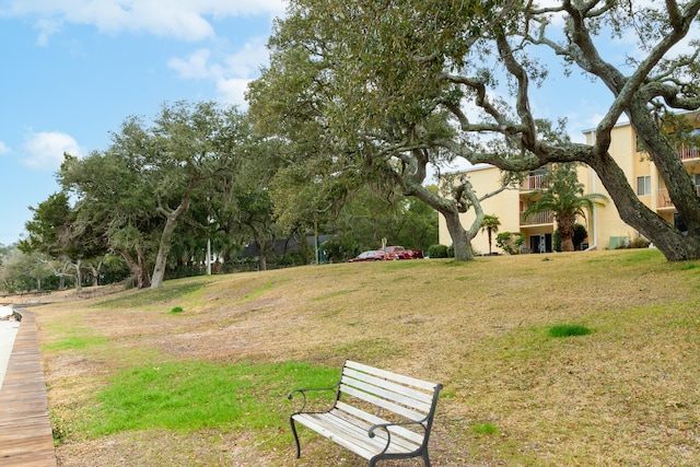 view of nearby features with a lawn