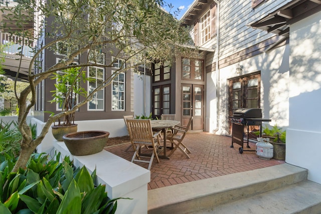 16 S Green Turtle Ln, Inlet Beach, FL 32461 - view of patio featuring outdoor dining space and grilling area