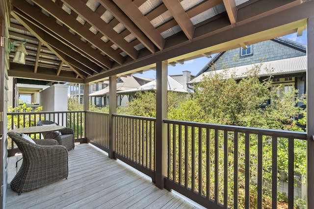 16 S Green Turtle Ln, Inlet Beach, FL 32461 - view of wooden terrace