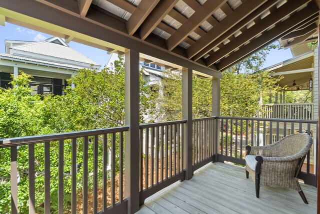 16 S Green Turtle Ln, Inlet Beach, FL 32461 - view of wooden deck
