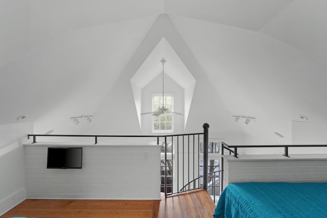 16 S Green Turtle Ln, Inlet Beach, FL 32461 - bedroom with wood finished floors and lofted ceiling