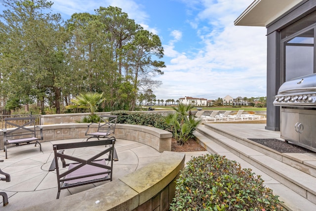 view of patio / terrace featuring area for grilling