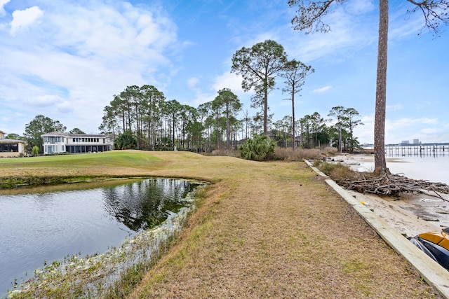 view of water feature