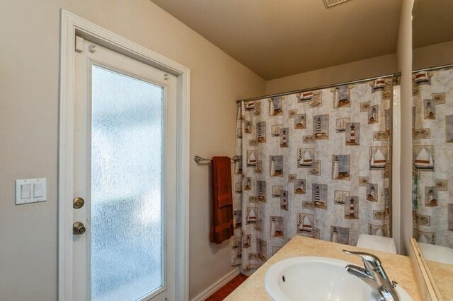 bathroom featuring vanity