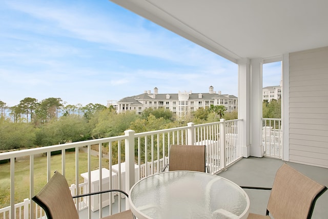 view of balcony