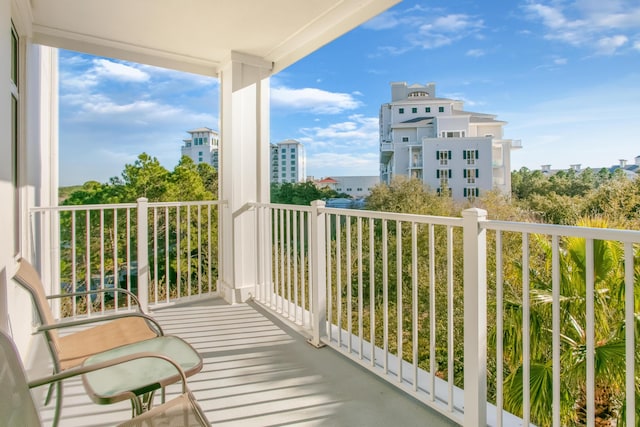 view of balcony