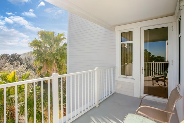 view of balcony