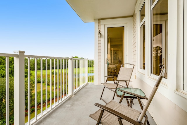 view of balcony