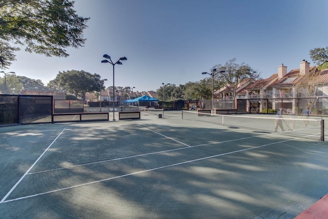 view of tennis court