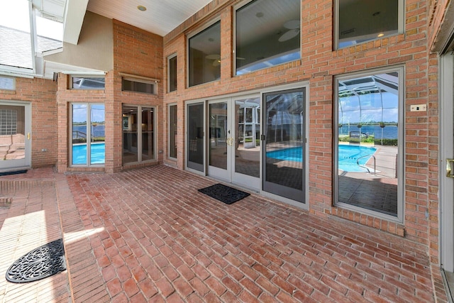 view of patio with french doors