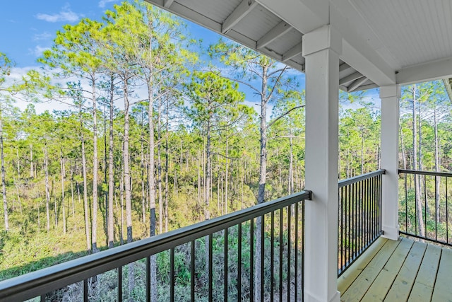 view of balcony