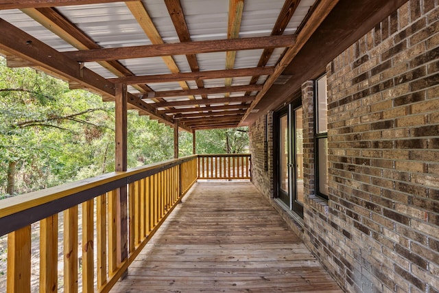 view of wooden terrace