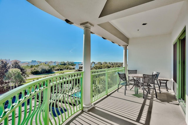 view of balcony