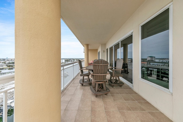 view of balcony