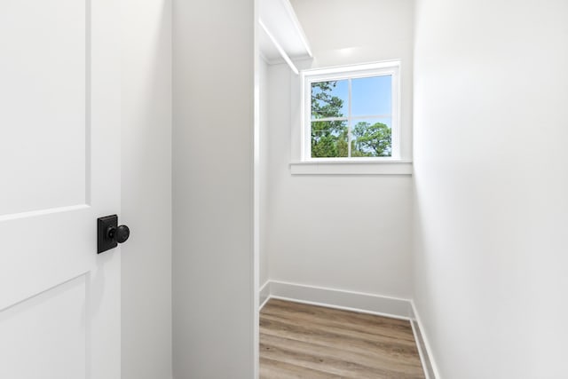 interior space featuring light hardwood / wood-style floors