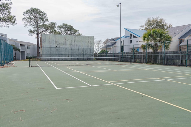 view of tennis court