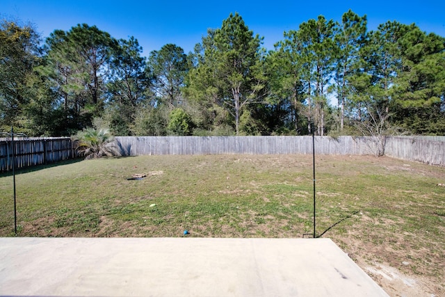 view of yard featuring a patio