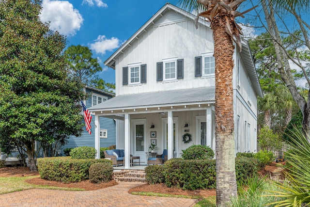 view of front property with a porch