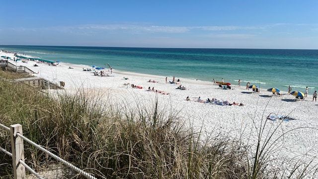 water view featuring a view of the beach