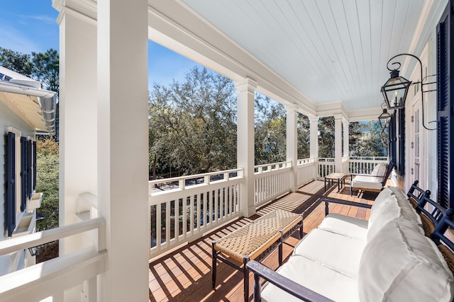 view of sunroom