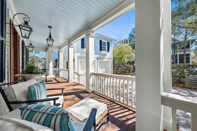 balcony with a porch