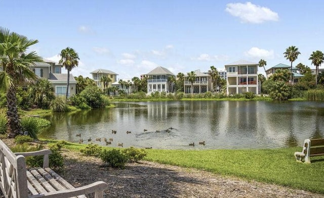 view of water feature