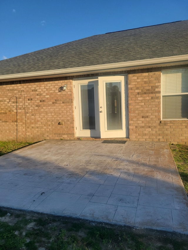 rear view of property with a patio area