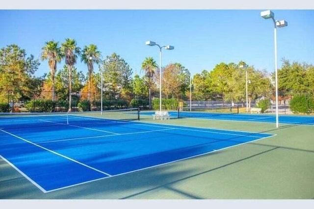 view of tennis court