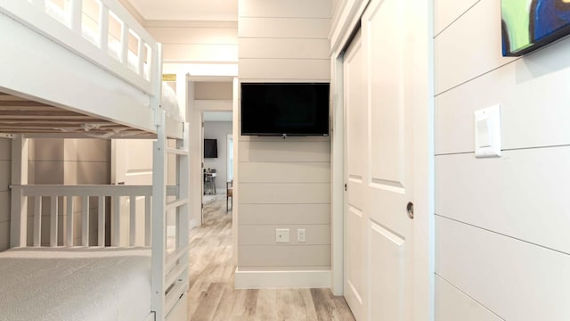 interior space with light wood-type flooring