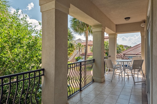 view of balcony