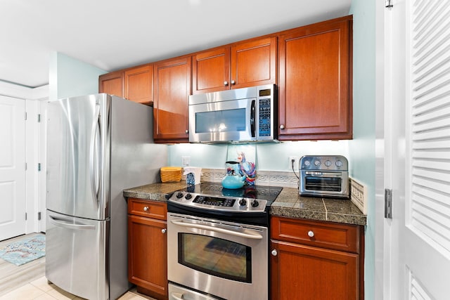 kitchen featuring appliances with stainless steel finishes