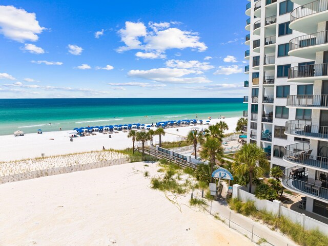 water view featuring a view of the beach