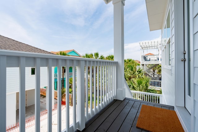 view of balcony