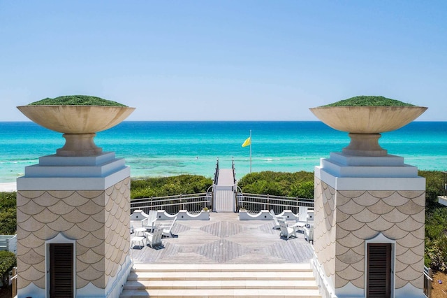 view of water feature