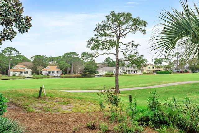 exterior space with a yard