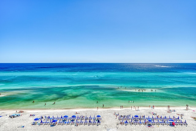 property view of water with a view of the beach