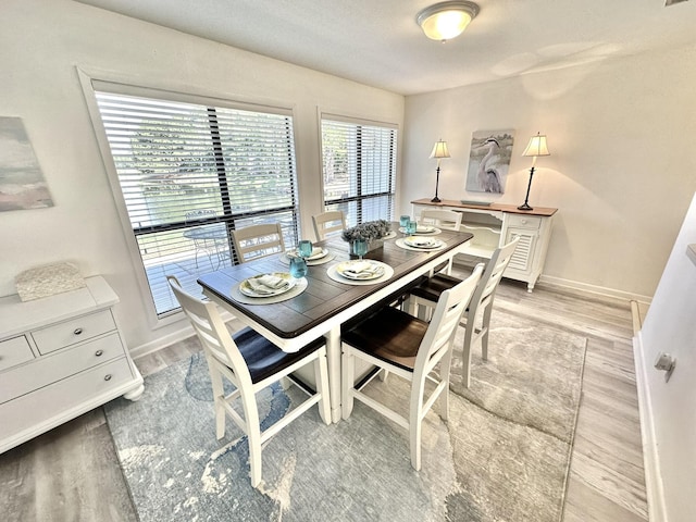 dining room featuring hardwood / wood-style flooring