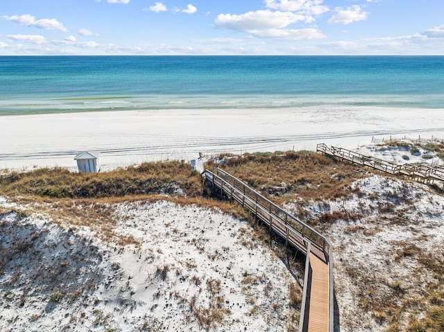 water view with a beach view