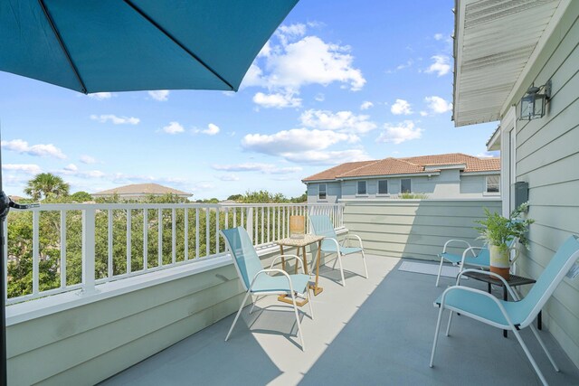 view of balcony