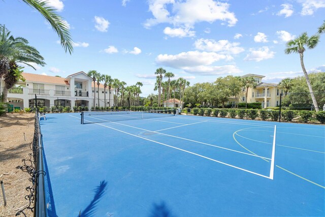 view of tennis court