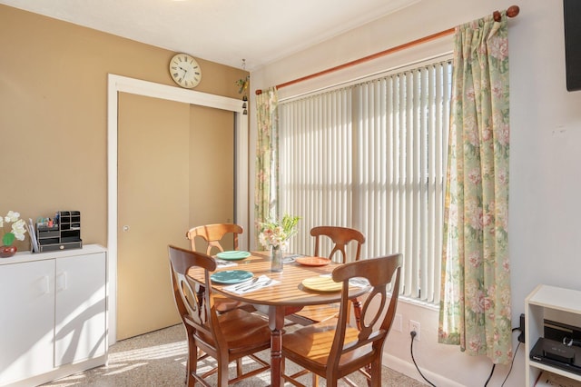 view of dining room